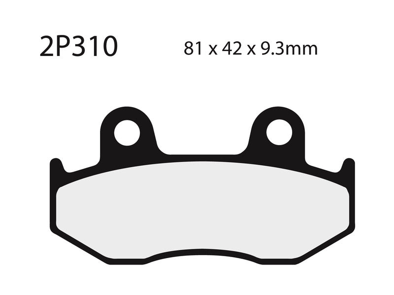 NISSI BRAKE PADS 2P-310NS SINTER METAL
