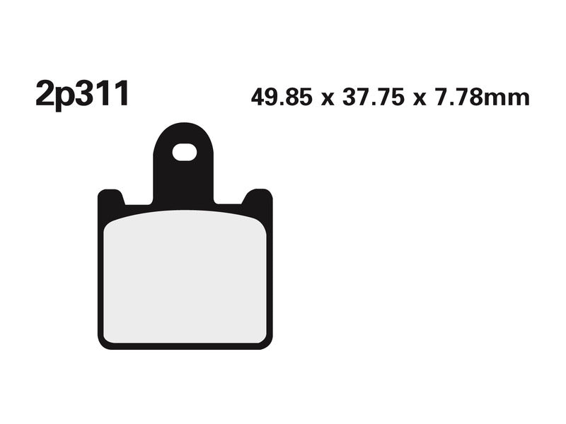 NISSI BRAKE PADS 2P-311ST SINTER METAL