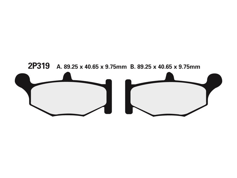 NISSI BRAKE PADS 2P-319NS SINTER METAL