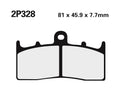 NISSI BRAKE PADS 2P-328ST SINTER METAL