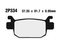 NISSI BRAKE PADS 2P-334ST SINTER METAL