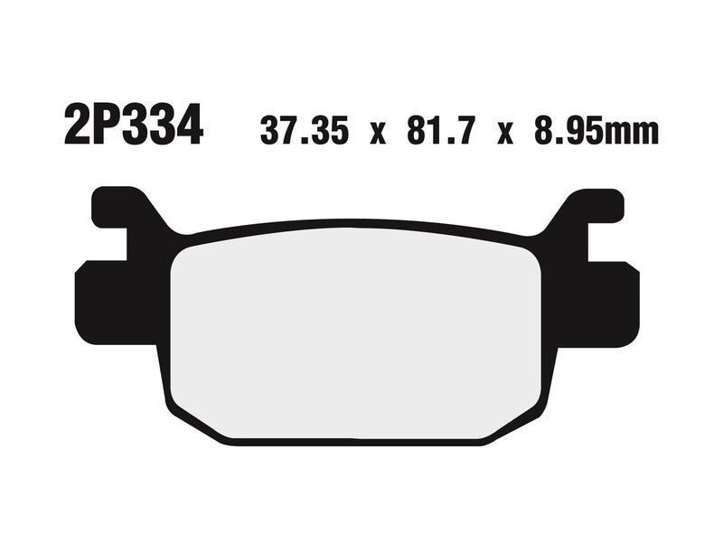 NISSI BRAKE PADS 2P-334ST SINTER METAL