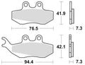 BKING BRAKE PADS 770SM1 SINTER METAL