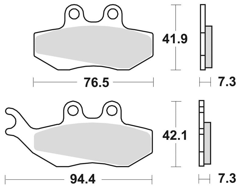 BKING BRAKE PADS 770SM1 SINTER METAL