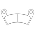 CLBRA BRAKE PADS 1229ATV1 SINTER METAL