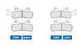 CLBRA BRAKE PADS 1263ATV1 SINTER METAL