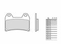 BREMB BRAKE PADS 07BB1959 ORGANIC