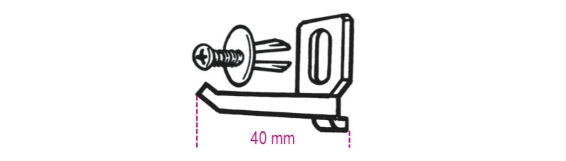 BETA HOOK+SCREW HOOK SET + SCREW VE1