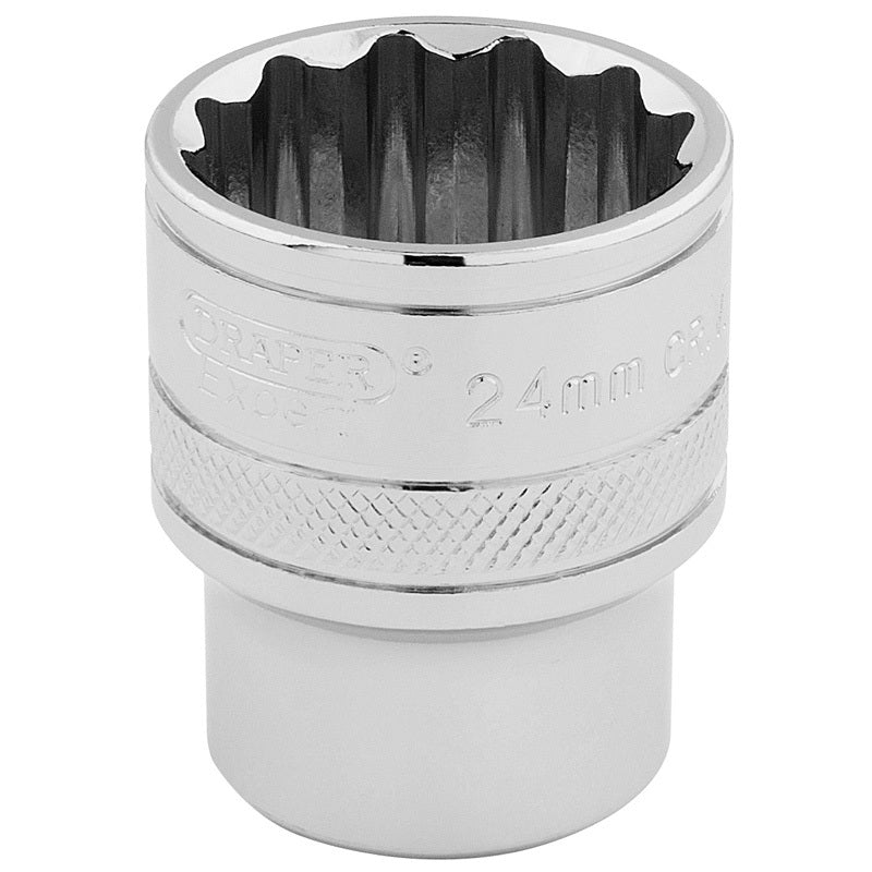 DRAPR SOCKET 24MM 12 PTS 1/2DR PCKD