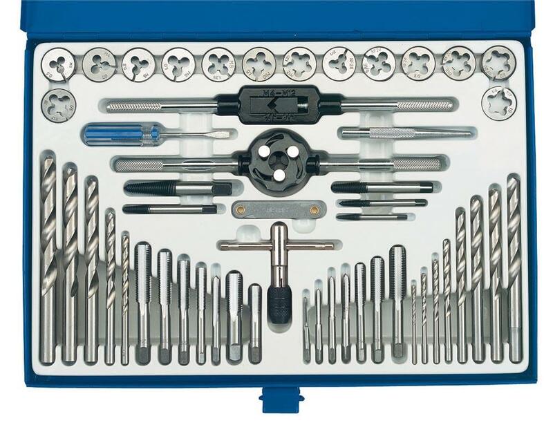 DRAPR SET OF TAP & DIE 3-12MM-1/4