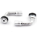 VPART KIT 2 TIRE VALVES SILVER