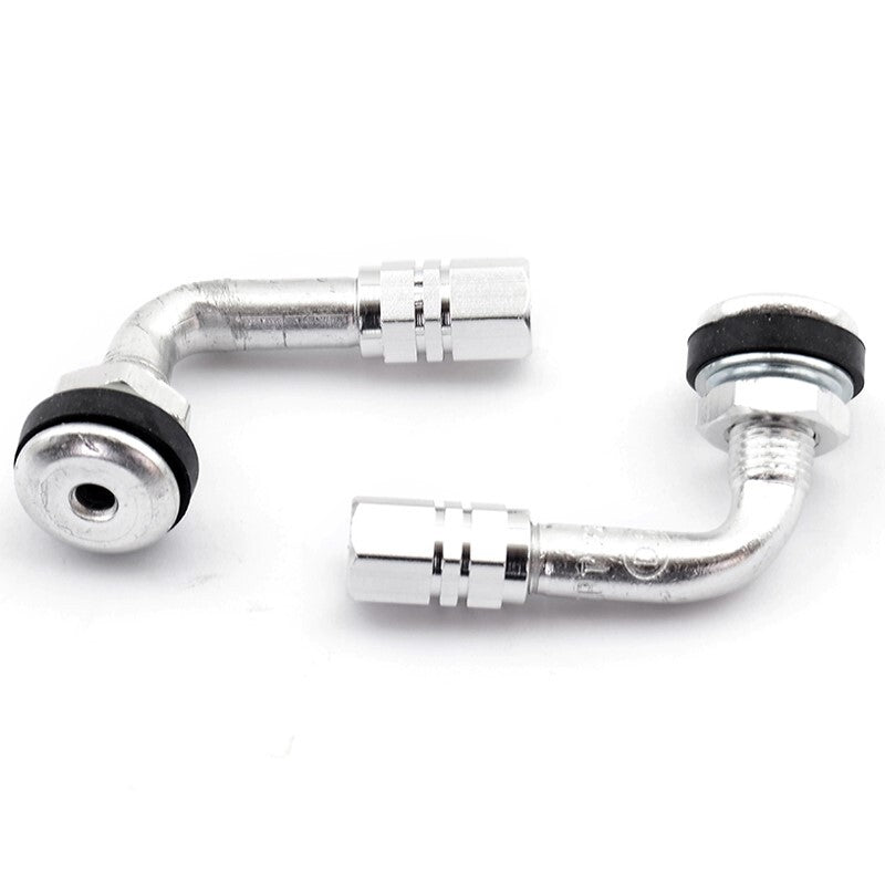 VPART KIT 2 TIRE VALVES SILVER