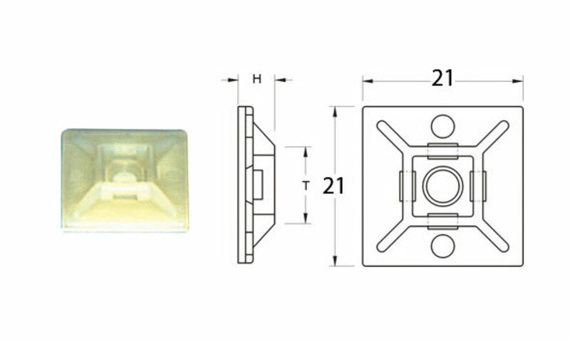 BIHR FAST ADHESIVE 21X21 MM -BAG X50