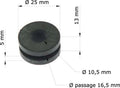 TOURM GROMMETS OEM: 61103-430-000