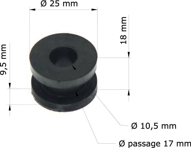 TOURM GROMMETS OEM: 18334-ML3-680