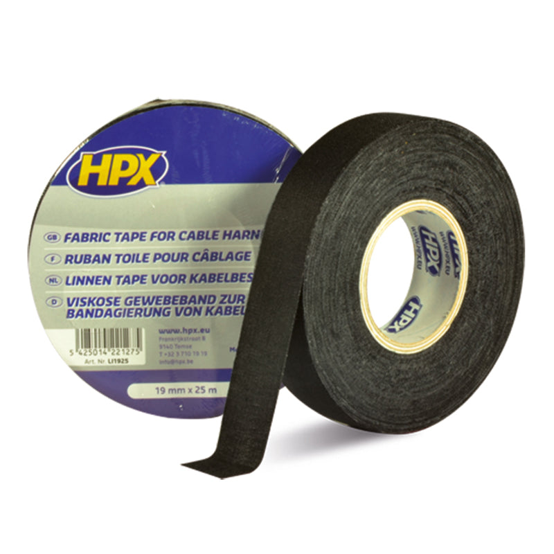 HPX DUCT TAPE 19MM X 25M BLACK