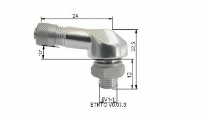 BIHR ANGLE VALVE L:24MM H:22,5MM Ø8,5MM