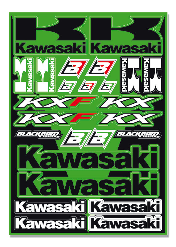 BBIRD STICKERS SHEET KAWASAKI