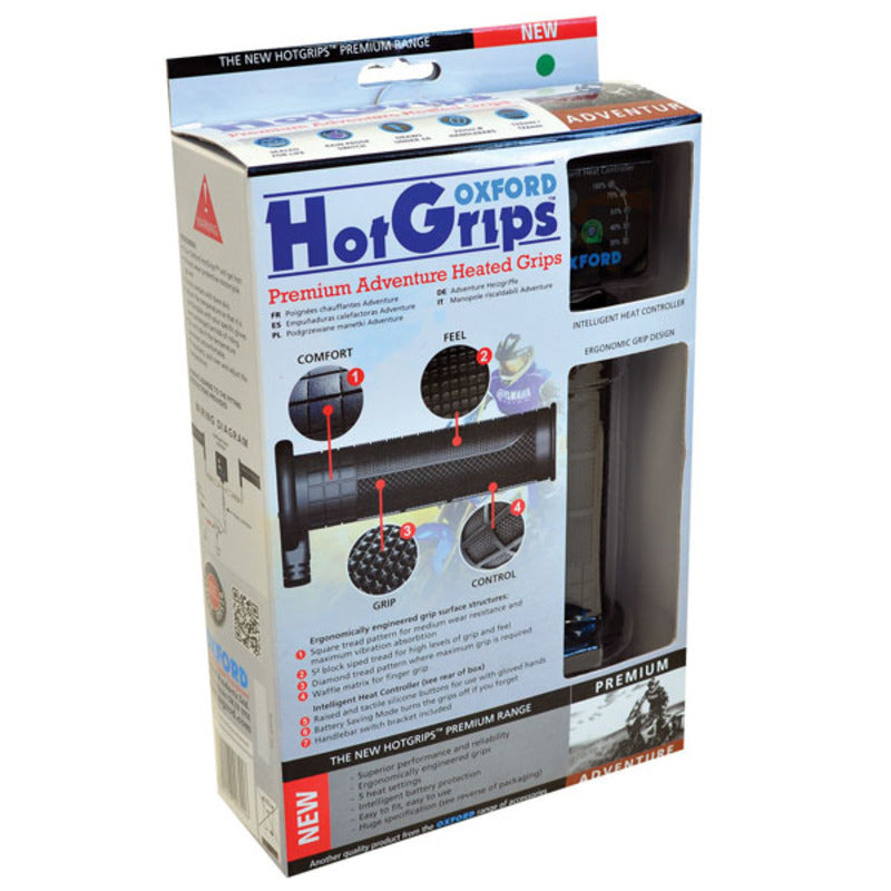OXFOR HOTGRIPS PREMIUM ADVENTURE WITH V8