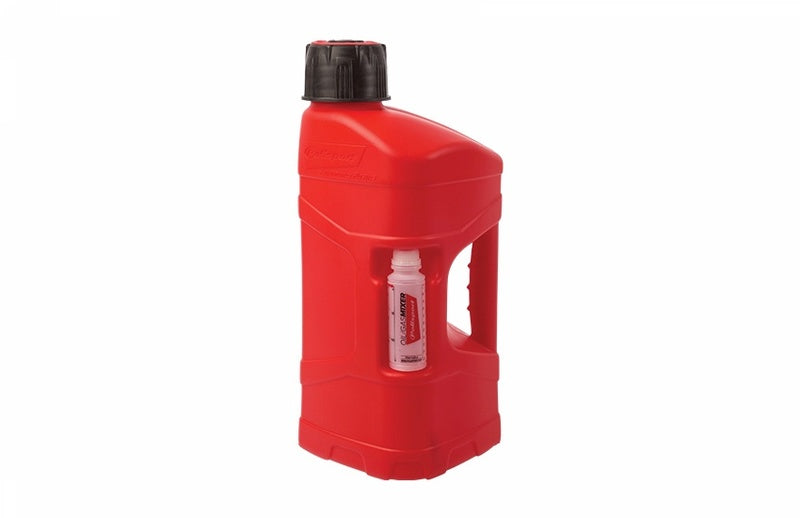 POLIS UTILIT CAN QCK 10L RED + OIL MIXER
