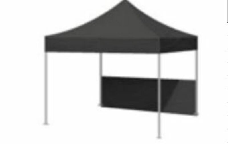 BIHR CANOPY HALF-WALL BARNUM 3X3M