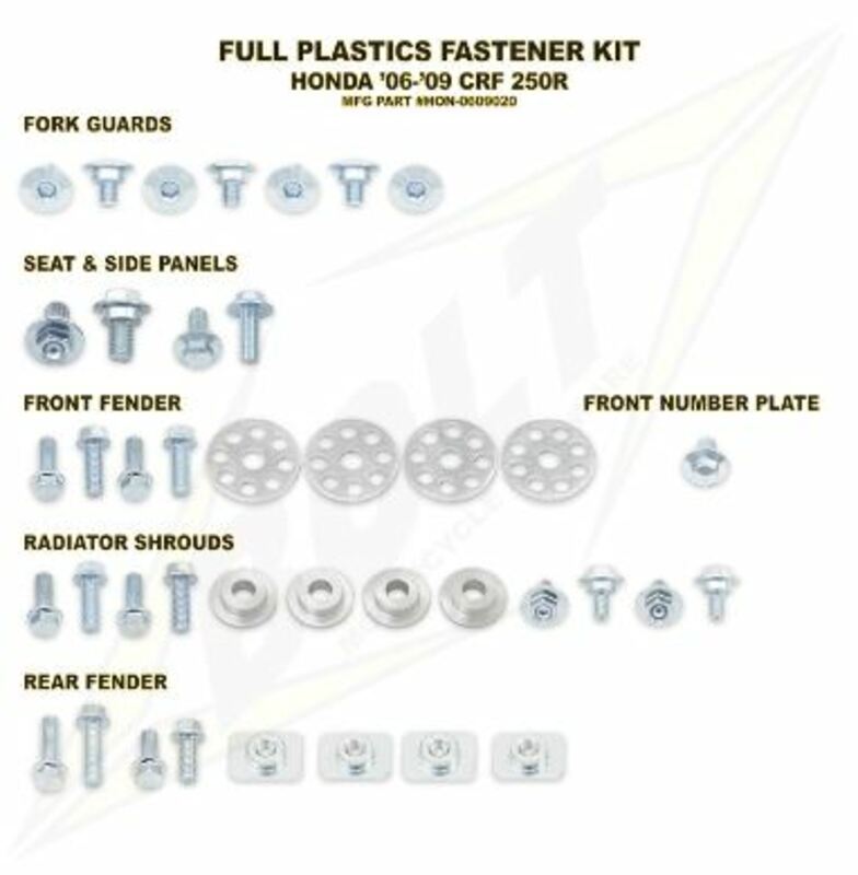 BOLT BOLT KIT 00-07 CR125/250