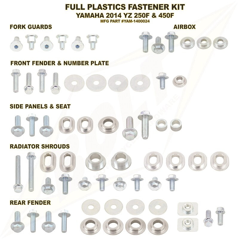 BOLT BOLT KIT KIT PLASTIQUE YAMAHA