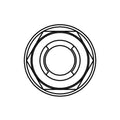 BOLT NUT M6X1 HEAD NUT 10MM