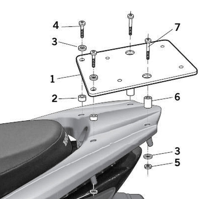 SHAD FITTING KIT TOP MASTER