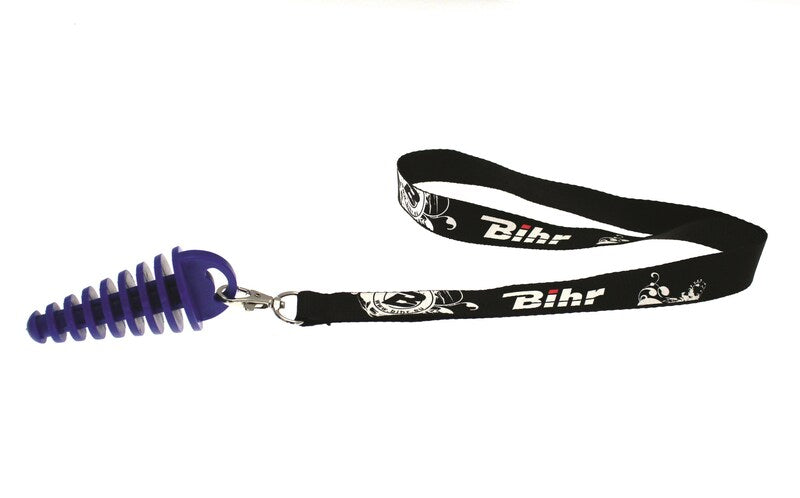 BIHR EXHST PLUG BLUE/Ø14 TO 37MM