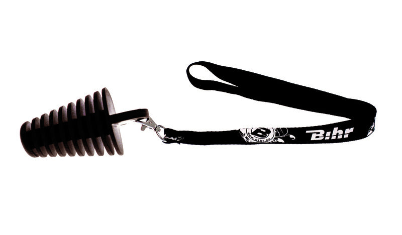 BIHR EXHST PLUG BLACK/Ø14 TO 37MM