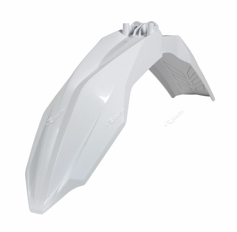 RTECH PLASTIC FRONT FENDER WHT