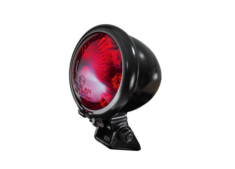 BIHR TAIL LIGHT EGG RED LENS BLACK BASE