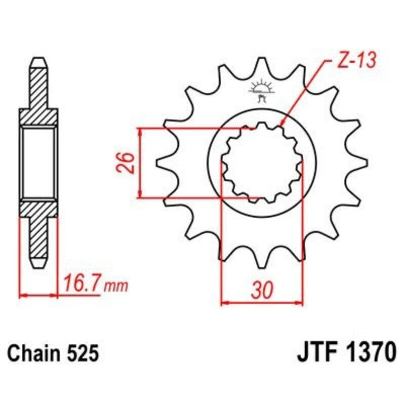 JTSPR FR SPROC 525 STEEL NFR 1370, 16