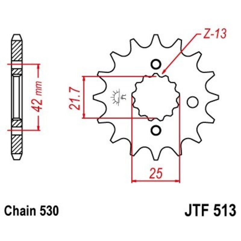 JTSPR FR SPROC 530 STEEL NFR 513, 16