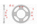 AFAM RR SPROC 428 STEEL ST 10235, 42