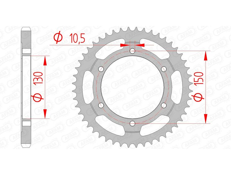 AFAM RR SPROC 525 STEEL ST 10502, 47