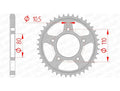 AFAM RR SPROC 525 STEEL ST 10504, 36