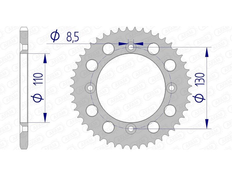 AFAM RR SPROC 420 ALU UL HA 11104, 56
