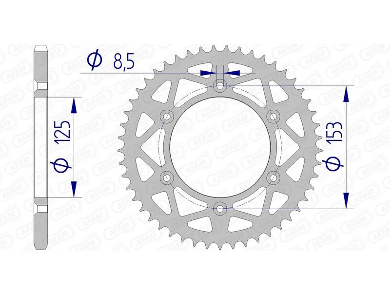AFAM RR SPROC 520 ALU UL 11212, 48