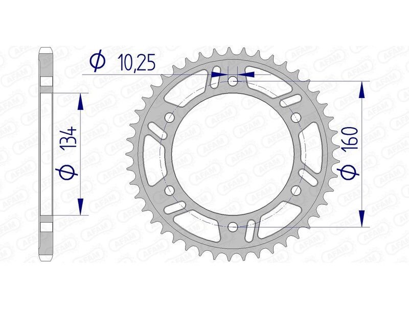 AFAM RR SPROC 520 ALU UL HA 11618, 41