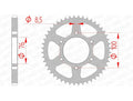 AFAM RR SPROC 428 STEEL ST 12227, 52