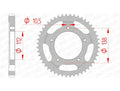AFAM RR SPROC 530 STEEL ST 12607, 48
