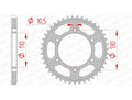 AFAM RR SPROC 525 STEEL ST 12815, 47