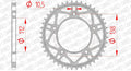 AFAM RR SPROC 520 STEEL ST 12817, 41