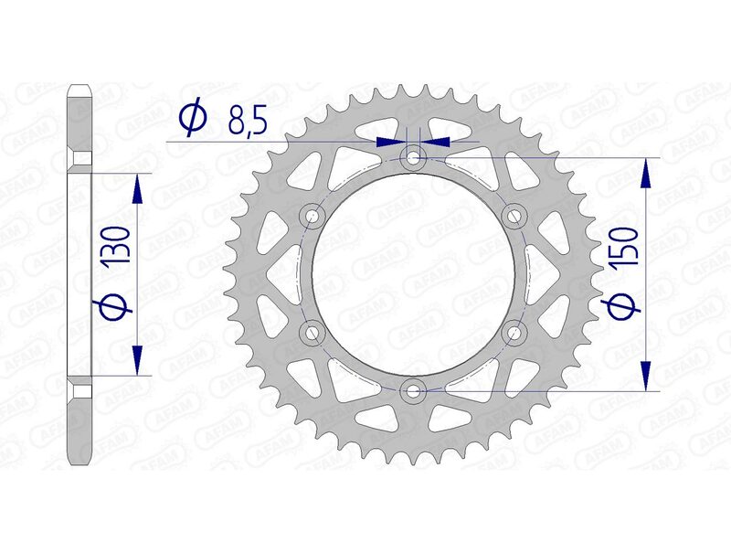 AFAM RR SPROC 520 ALU UL 13323, 51