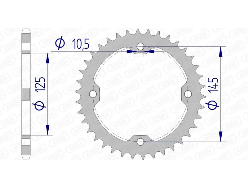 AFAM RR SPROC 520 ALU UL HA 13407, 40