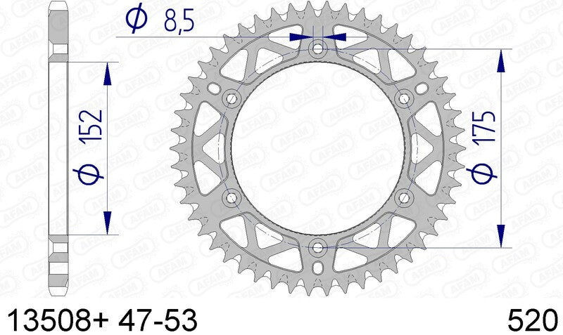 AFAM RR SPROC 520 ALU UL SC 13508, 48