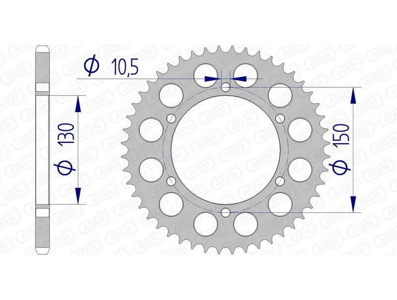 AFAM RR SPROC 520 ALU UL 13604, 47