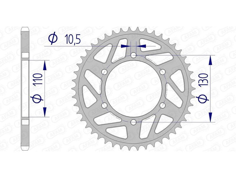 AFAM RR SPROC 520 ALU UL HA 13814, 47